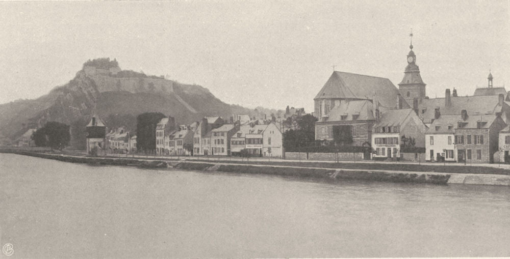 ARDENNES. Givet- Vue générale. SMALL. 1906 old antique vintage print picture